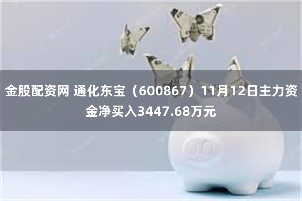 金股配资网 通化东宝（600867）11月12日主力资金净买入3447.68万元